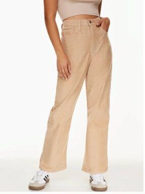 Levi's Premium 100% Cotton Ribcage Straight Ankle Corduroy Jeans Granola Sz 25